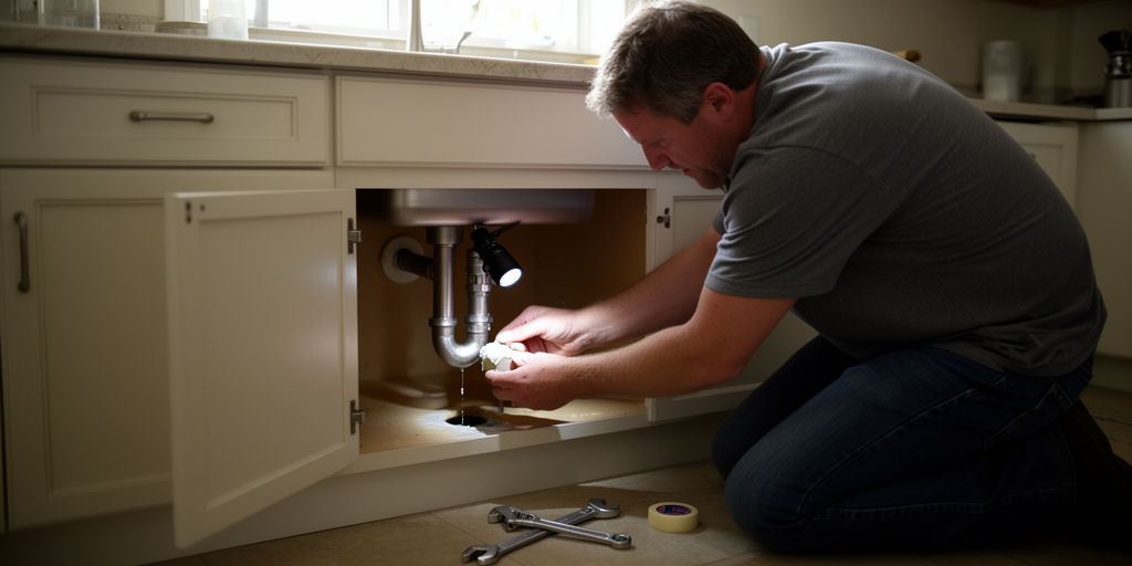 Аварийный ремонт под мойкой