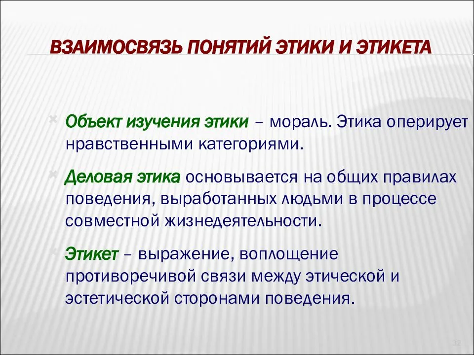 Понятие этики