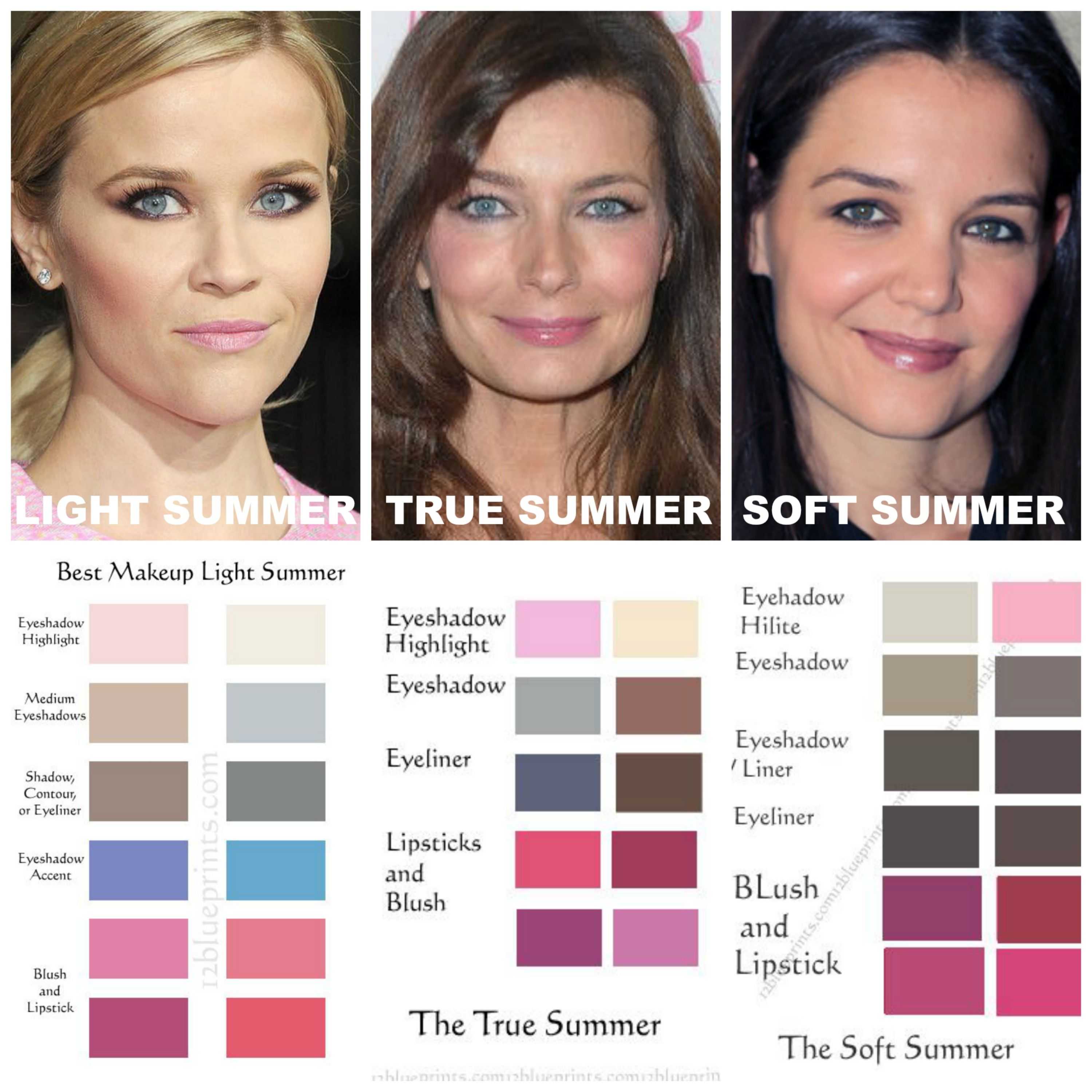 Правила макияжа для цветотипа лето с фотографиями звезд