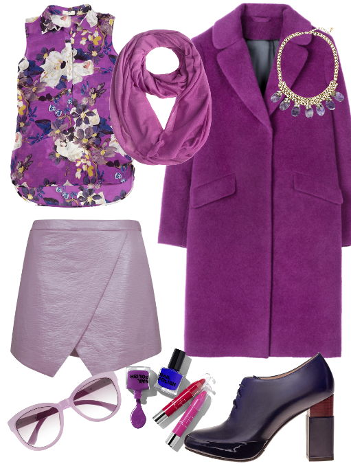 С каким цветом сочетается фиолетовый в одежде, как правильно комбинировать
учимся сочетать фиолетовый цвет в одежде — modnayadama