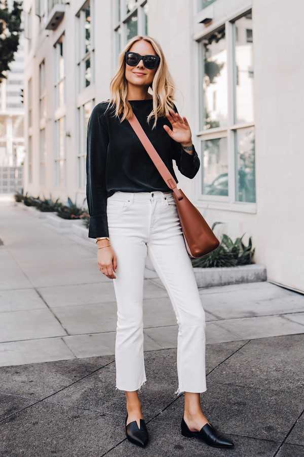 С чем носить белые джинсы женские: стильные образы
