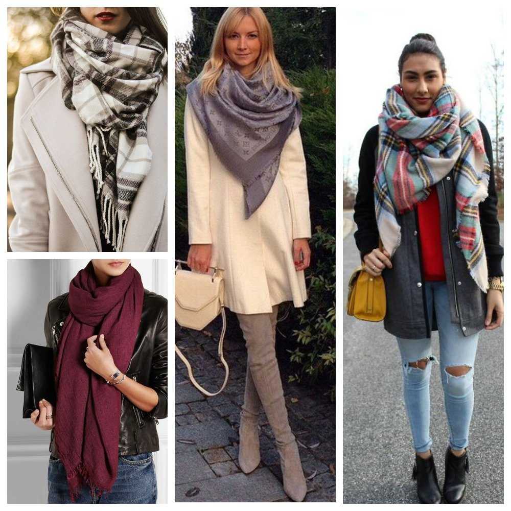 Как носить шарф с пальто – подборка фото стильных образов