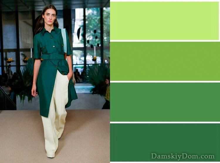 Как сочетать зеленый цвет в одежде: примеры, советы | lookcolor