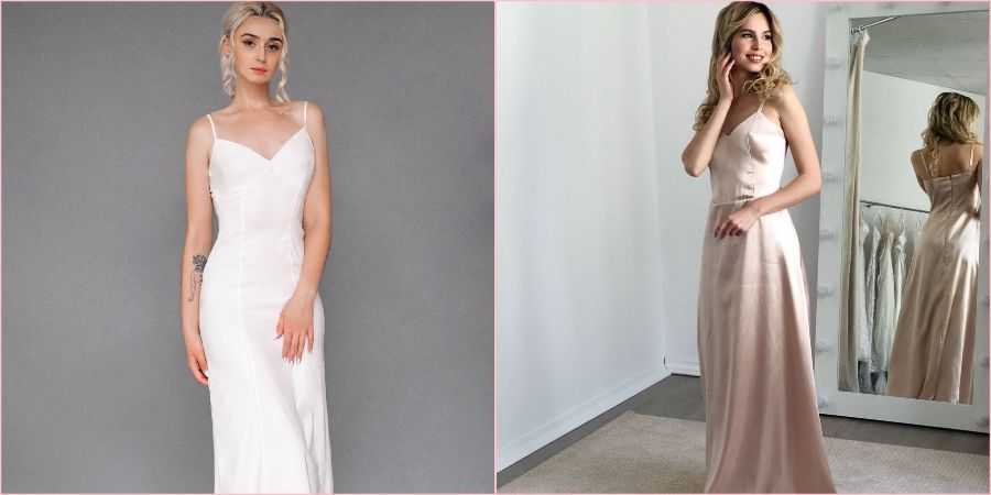 Наряд для невесты длины миди: выбор модели, ткани и цвета, с чем носить