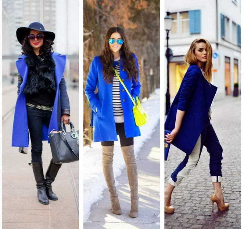 Синее пальто подойдет тем, кто предпочитает классику, но устал от темных оттенков С чем носить пальто синего цвета Какие аксессуары и обувь подойдут Стильные образы