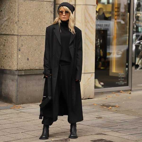 Модные черные пальто 2021-2022: фото пальто черного цвета, тренды, новинки, фасоны, образы