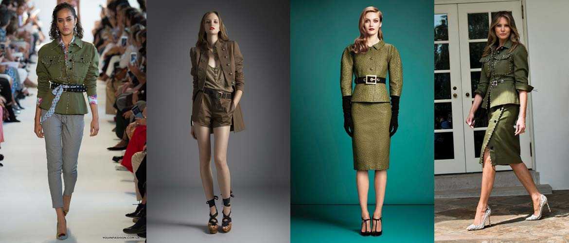 Модная женская одежда в стиле «милитари»-2022