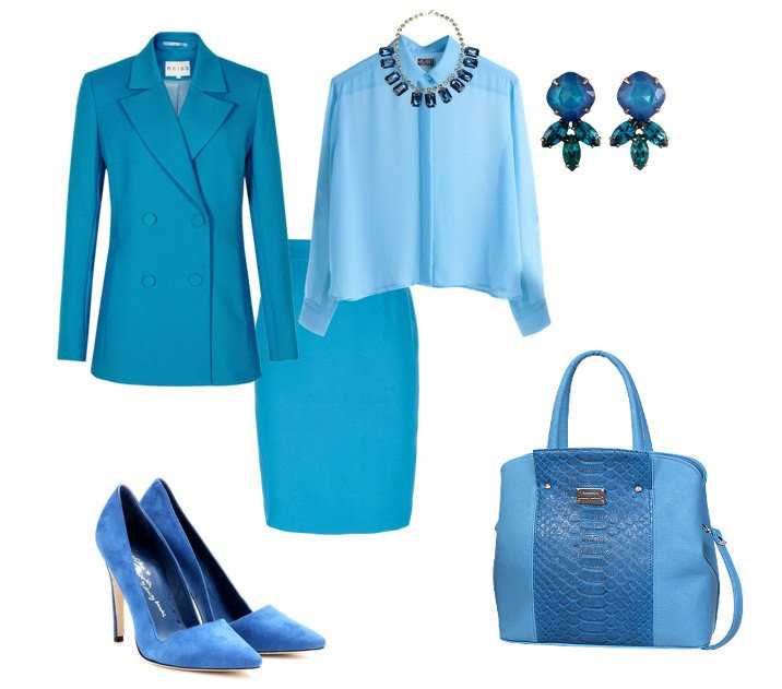 Синий цвет в одежде – наиболее удачное сочетание цветов