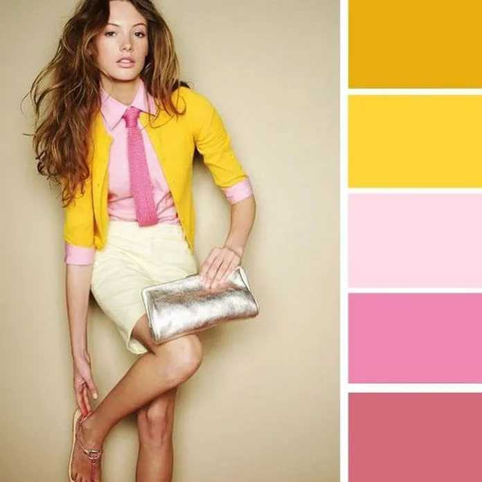 С каким цветом можно сочетать розовый в одежде: фото и видео
