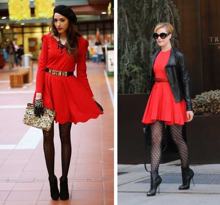 Красные туфли и черное платье – одно из самых эффектных сочетаний, если ваша цель – это создание яркого и запоминающегося образа Какие колготки или чулки выбрать Какие аксессуары подойдут Стильные луки