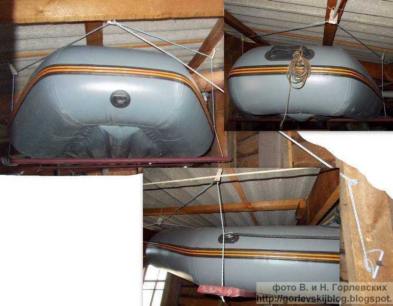 Как хранить лодку из пвх зимой: условия хранения на морозе, под потолком в гараже