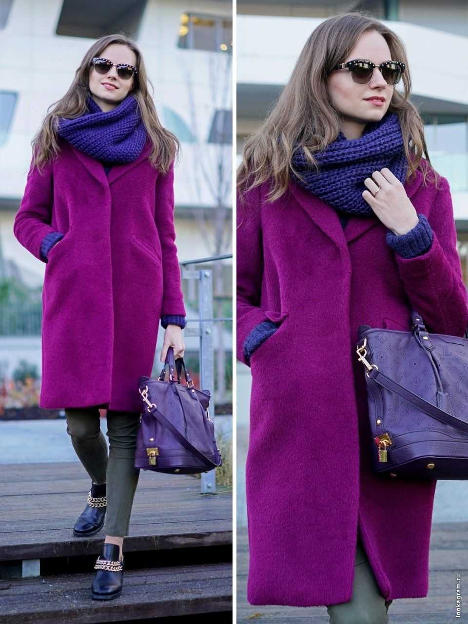 Фиолетовый цвет в одежде, сочетание — 230 фото