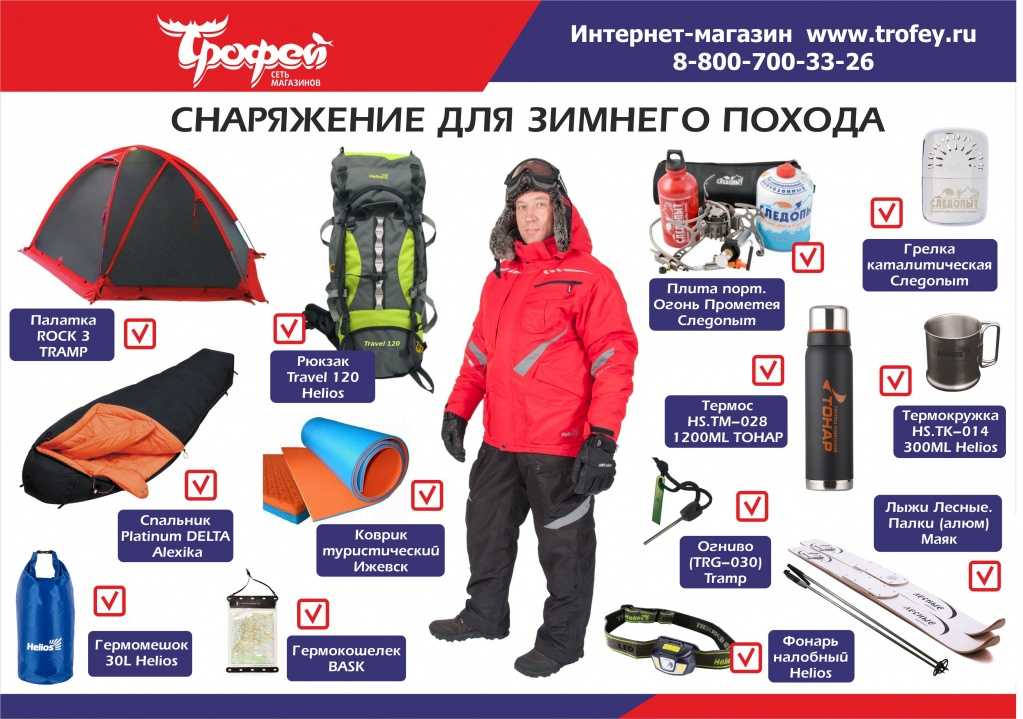 Список вещей в поход: одежда и обувь, личное снаряжение | podnebesnie.ru