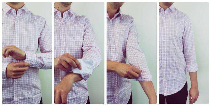 Как красиво закатать рукава на мужской рубашке