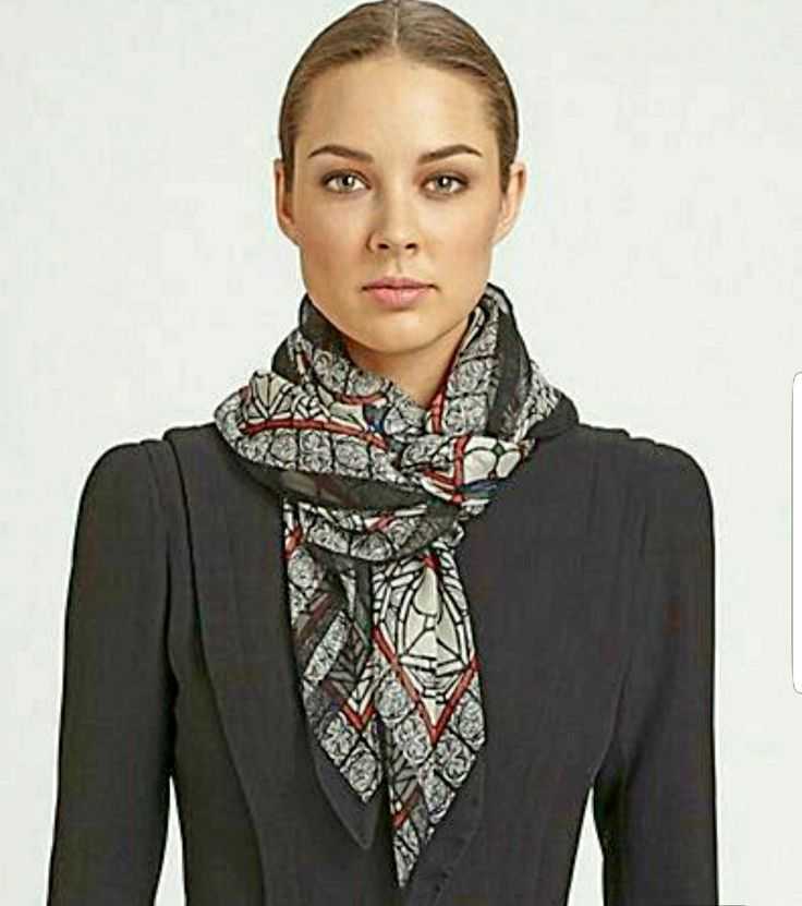 Как красиво завязать шарф на шее под пальто женское