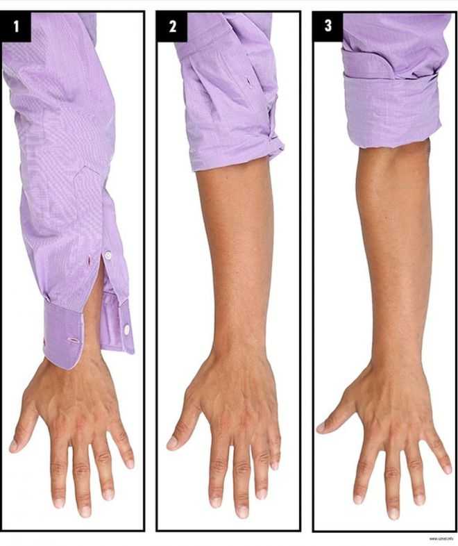 Как закатать рукава на рубашке: 5 варианта