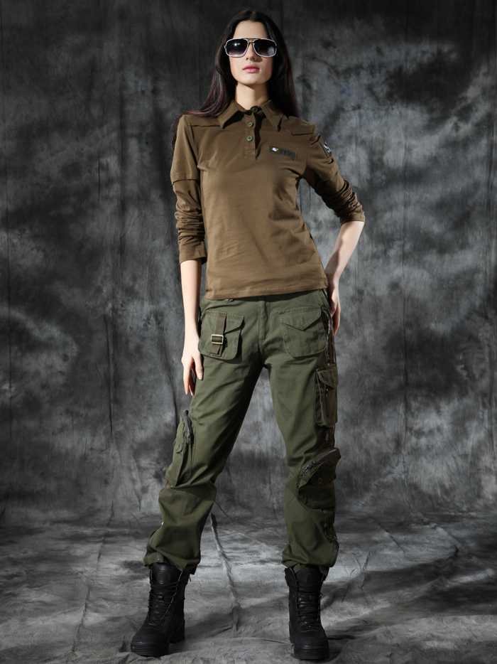 Модная женская и мужская одежда в стиле милитари 2021