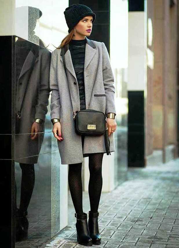 Короткое пальто как и с чем носить