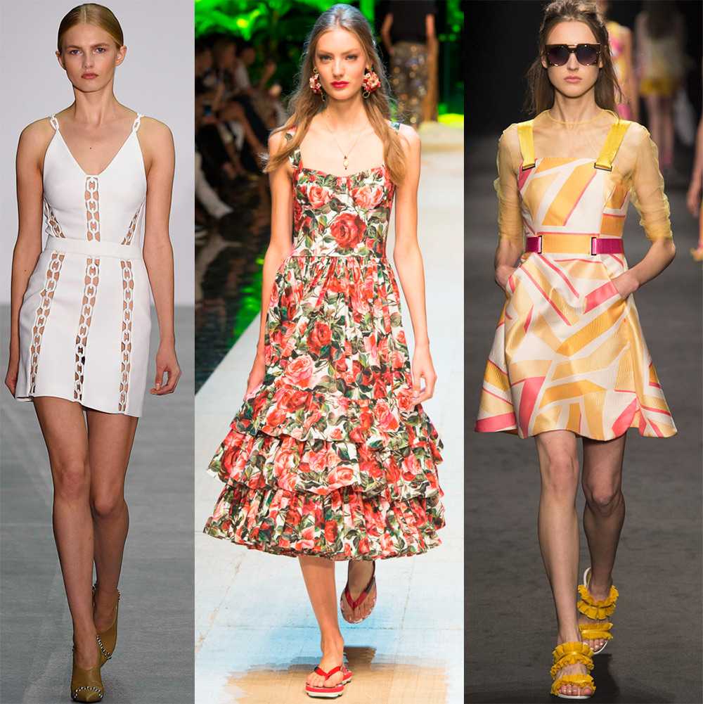 Платья лето модные тенденции
