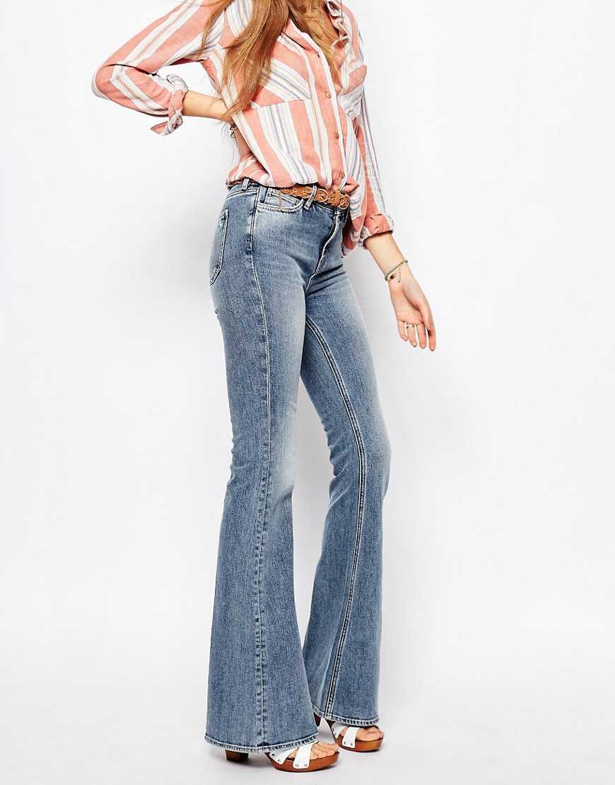 Женские джинсы с завышенной талией с чем носить