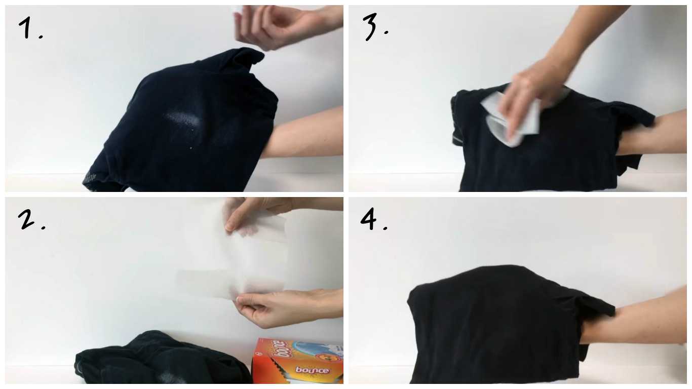 Как отстирать белые пятна от дезодоранта на черной одежде