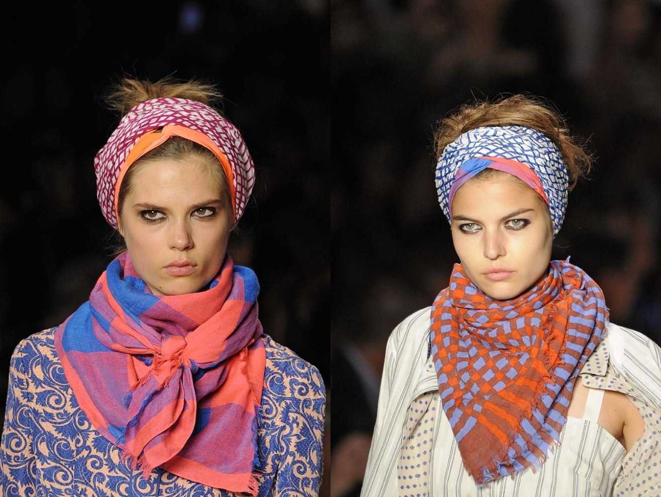 Как красиво завязать платок или шарф