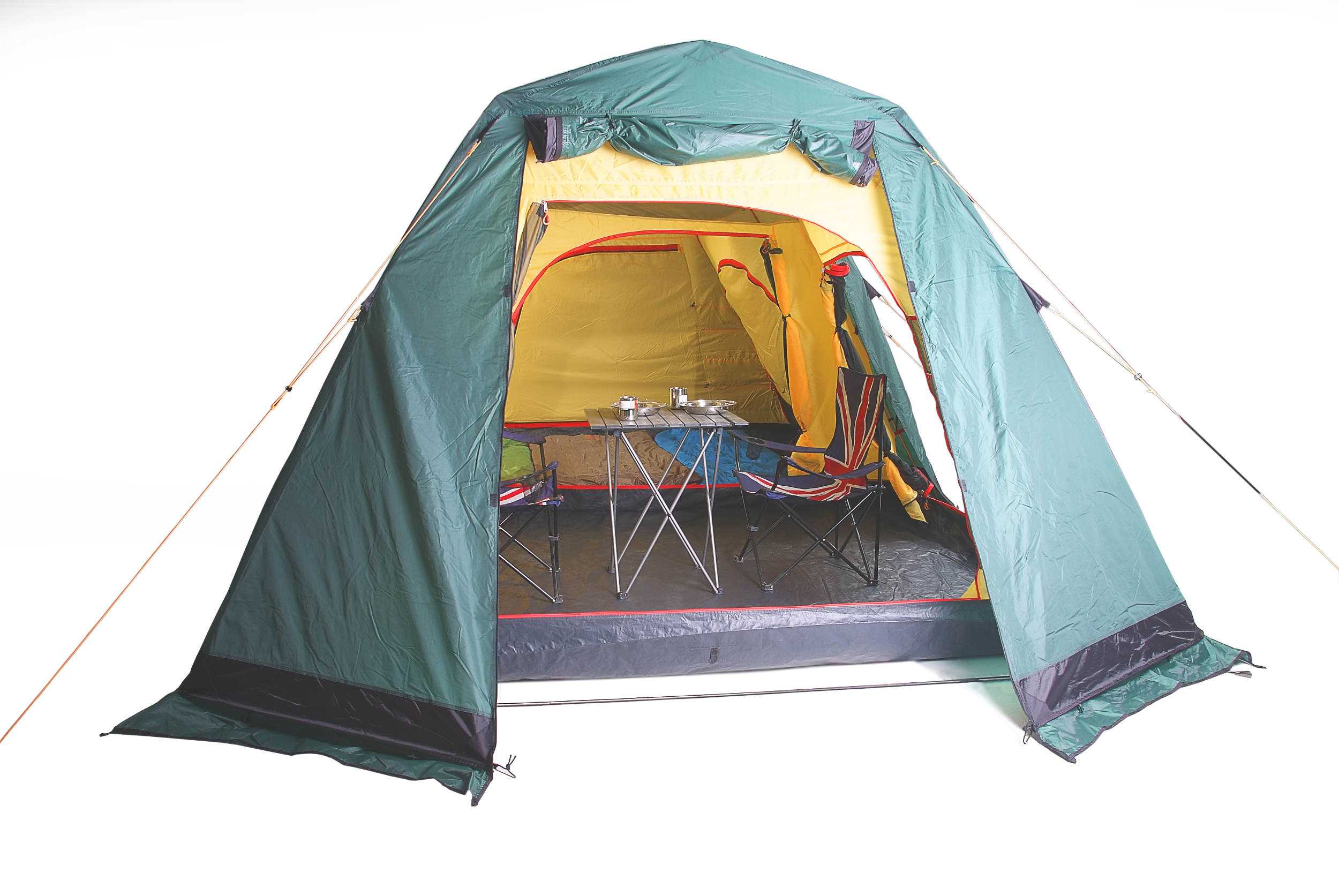 Как собрать 4-х местную быстросборную палатку - подробно об установке кемпингового туристического шатра с каркасом