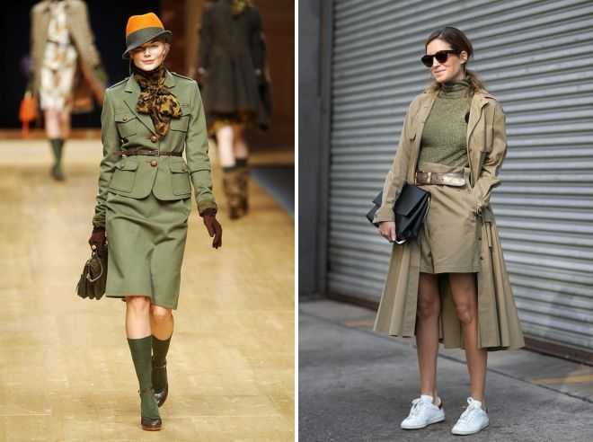 Стиль милитари в женской одежде: описание, примеры модных армейских образов