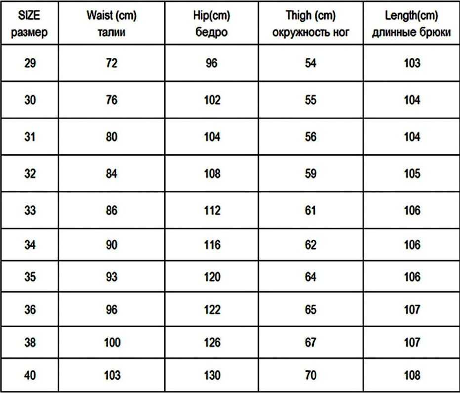 Размеры джинсов таблица мужские. Фирма to be too Размерная сетка.