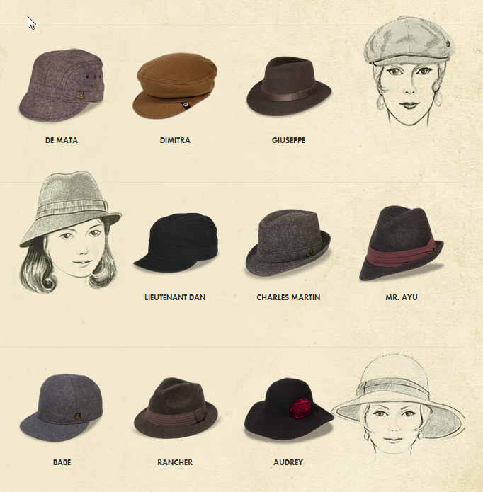 Виды, модели, стили шляп
