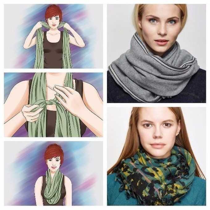 🍀 как красиво завязать шарф на шее: 9 способов носить его с курткой, пальто, под капюшон или без него